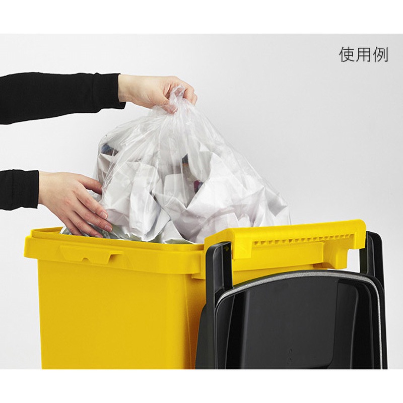 リス GGYE006 キャスターペール 70C2 ＜2輪＞ イエロー ゴミ箱 フタ付き 可動式 RISU 70L リス キャスターペール 70C2（2輪）（送料無料 代引不可