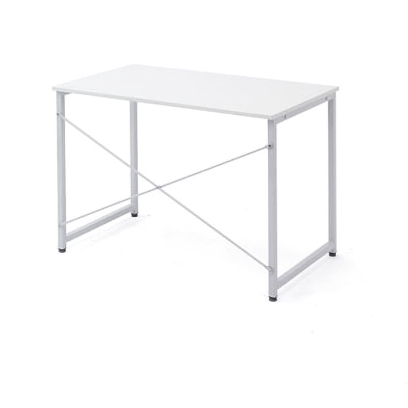 ホワイト オフィスデスク シンプル 100-DESKF003 シンプルデスク サンワダイレクト 木(メラミン化粧板
