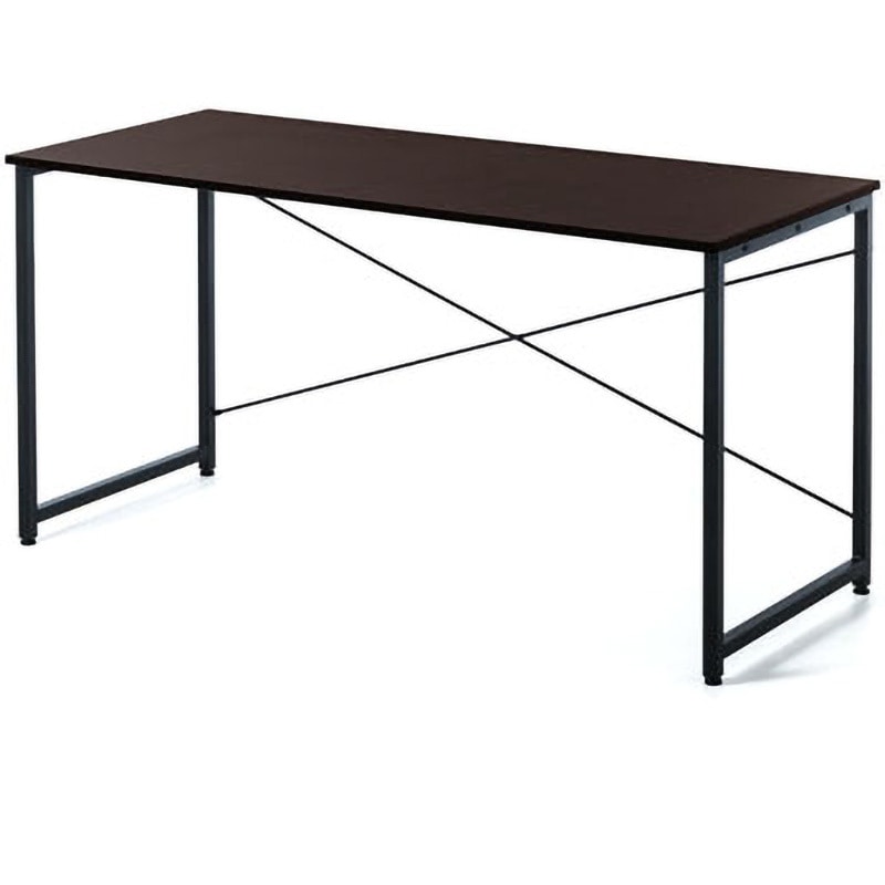 100-DESKF005BR シンプルデスク サンワダイレクト 木(メラミン化粧板