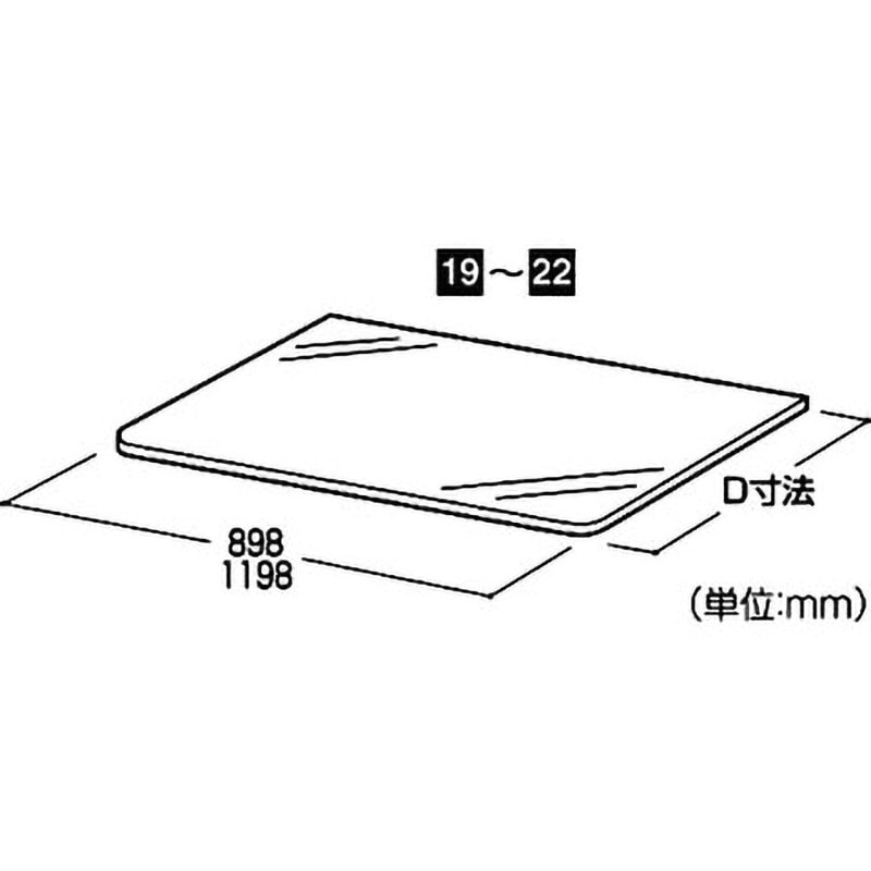 61-37-20-4 10R 透明安全ガラス板 1枚 アズワン 【通販モノタロウ】 