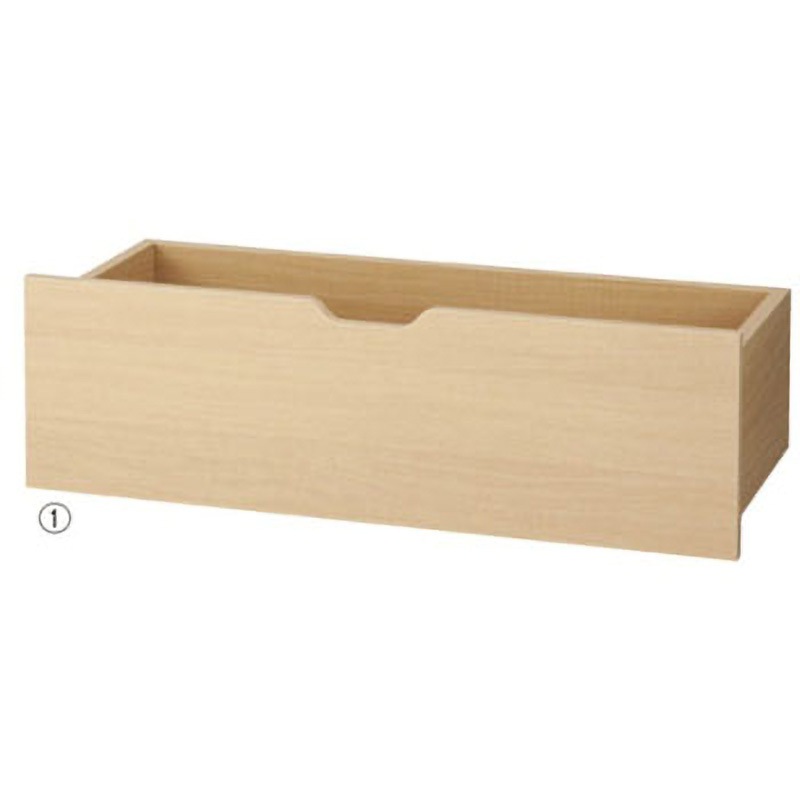 61-46-8-1 木製浅型収納トロッコ アズワン 幅90cm  61-46-8-1