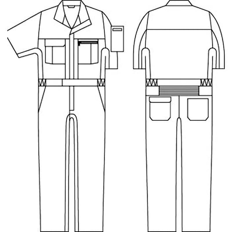 桑和 SOWA 39017 半袖つなぎ 脇メッシュ 春夏｜作業着・作業服の