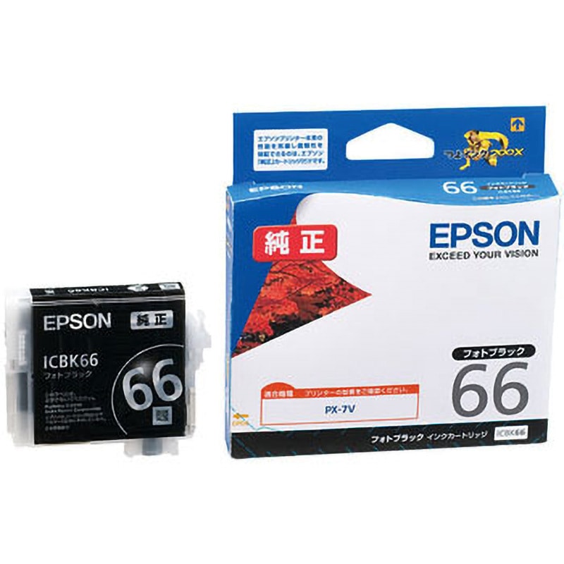 ICBK66 純正インクカートリッジ EPSON PX7V用 EPSON フォトブラック色