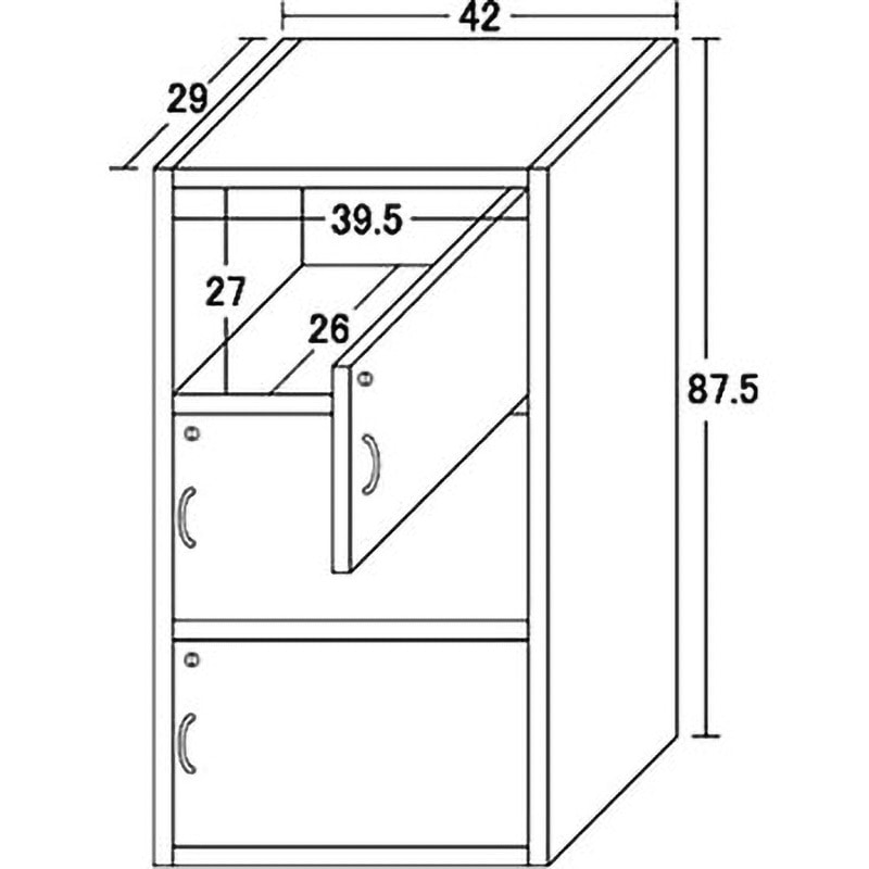 39300 鍵付きボックス クロシオ 白色 人数3人用 - 【通販モノタロウ】