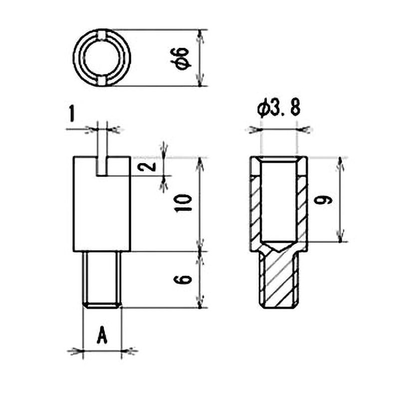 TJ-3B-3 TJ-3A専用ジャック 1個 サトーパーツ 【通販モノタロウ】