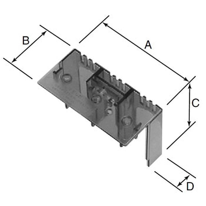 TMC-62EC 表面形端子カバー(配線用遮断器・漏電遮断器) 1セット(2枚