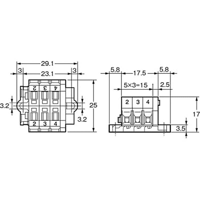 F03-20 接続端子台 オムロン(omron) 1パック(10個) F03-20 - 【通販モノタロウ】