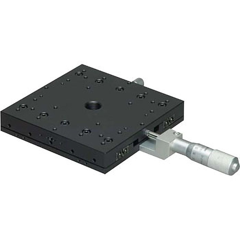 LS-149-C1 X軸スリムステージ 125×125(鉄製) 中央精機 送り方式MHN1-25T(標準マイクロメータ) センター   LS-149-C1