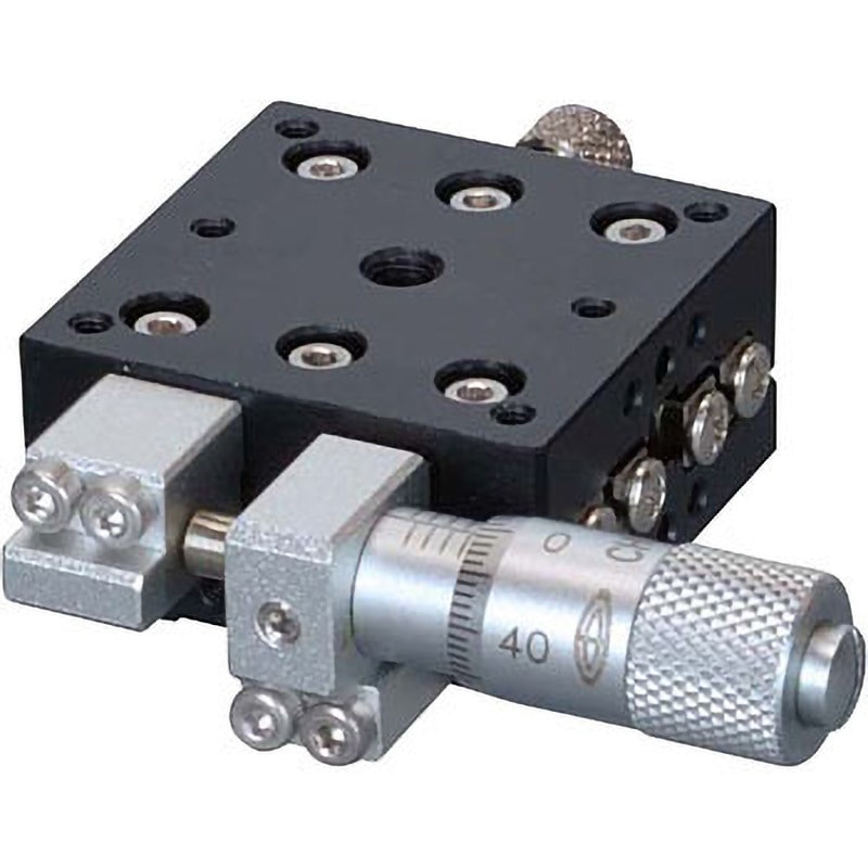 LS-3047-S1 ハイグレードアルミXステージ 30×30(標準型) 中央精機 サイド 送り方式CMH-6.5RA(標準マイクロメータ)   LS-3047-S1