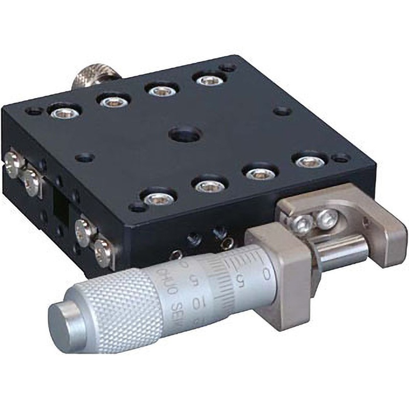 LS-5047-SR1 ハイグレードアルミXステージ 50×50(対称型) 中央精機 サイド 送り方式CMH-13RM(標準マイクロメータ)   LS-5047-SR1