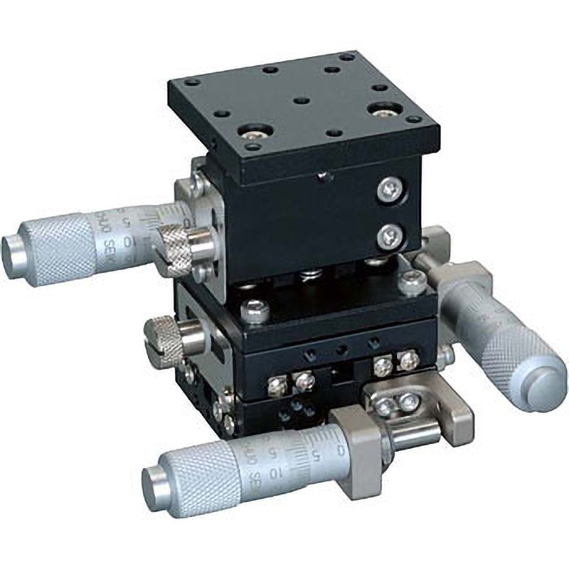 LT-4047-SR1 ハイグレードアルミXYZステージ 40×40 中央精機 (XY軸)サイド