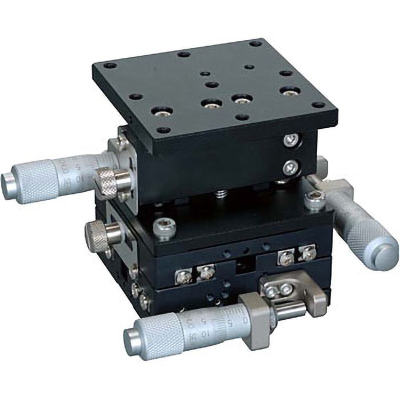 LT-6047-SR1 ハイグレードアルミXYZステージ 60×60 中央精機 (XY軸)逆サイド   LT-6047-SR1