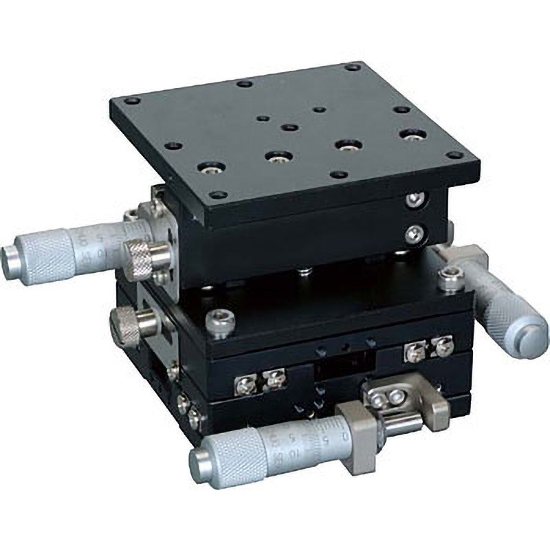 軸20 LT-7047-SR1 ハイグレードアルミXYZステージ 70×70 中央精機 (XY軸)逆