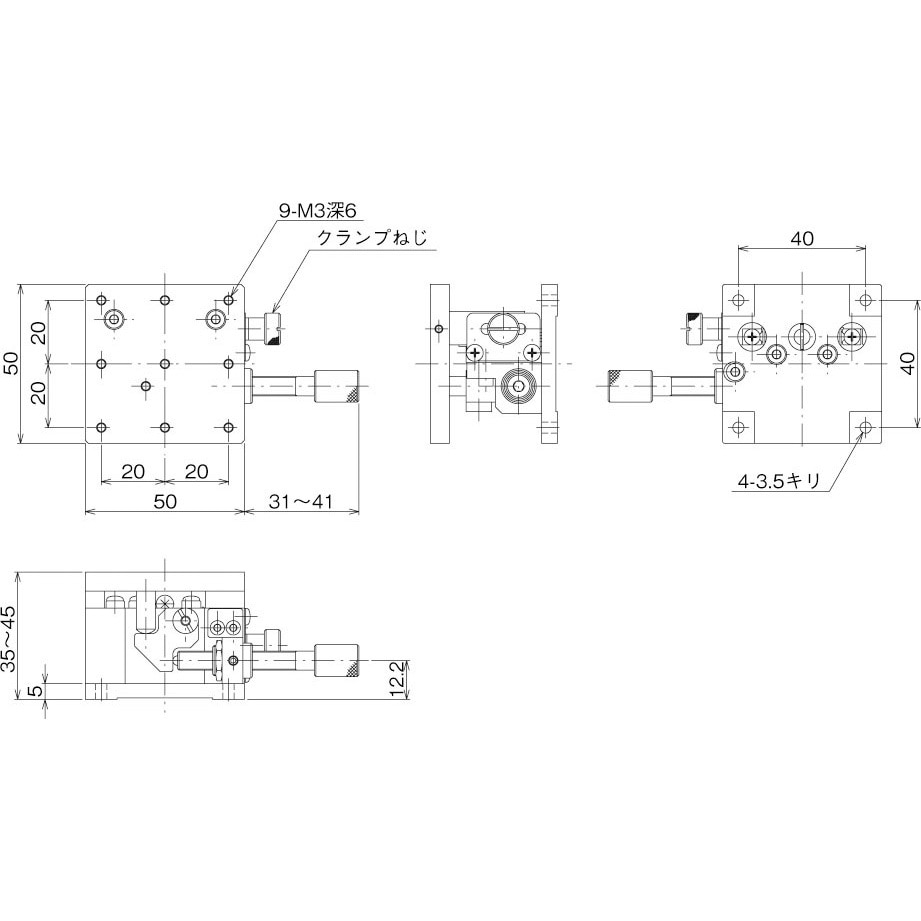 LV-5042-6 ハイグレードZ昇降ステージ 50×50 1台 中央精機 【通販