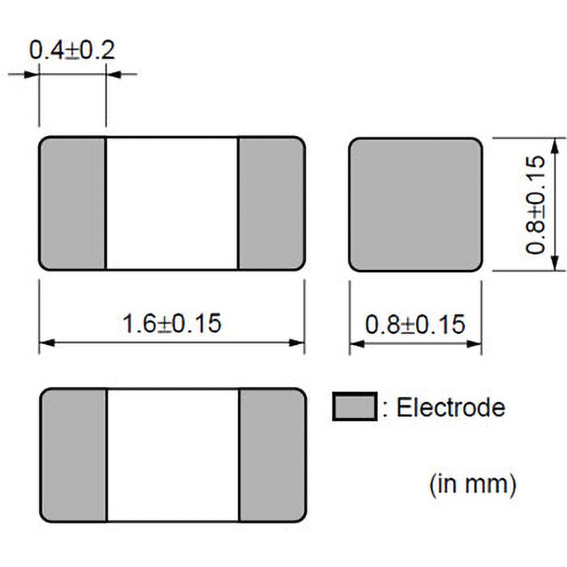 BLM18AG601SN1D エミフィル(インダクタ型) MURATA(村田製作所) 1リール(4000個) BLM18AG601SN1D