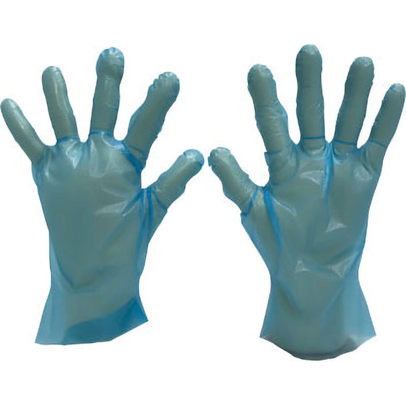 手袋 シンガーニトリルディスポ手袋 No.210 青 パウダーフリー Lサイズ 100枚×20箱入 - 4