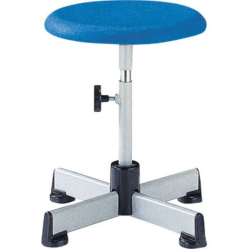 TD-3 作業用チェア ノーリツイス ブロー成型PE樹脂 ブルー色 質量2.8kg