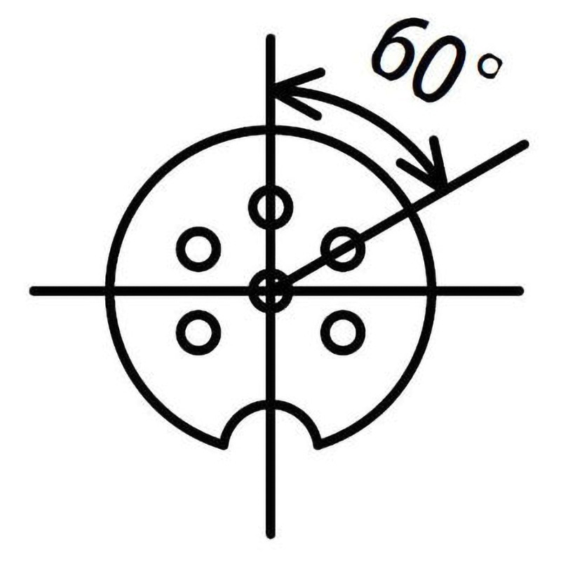 MP-016/8 DINプラグ・ジャック マル信無線電機 丸型 ストレート オス