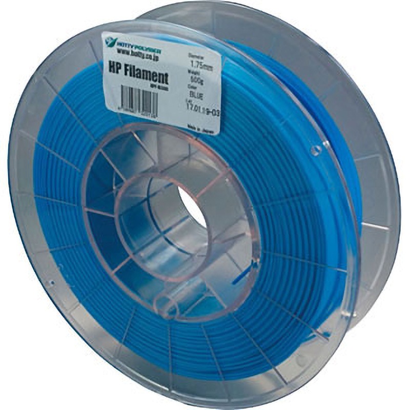 BL-500 HPフィラメント(スーパーフレキシブルタイプ) ホッティーポリマー 青色 太さ1.75mm 1個 BL-500
