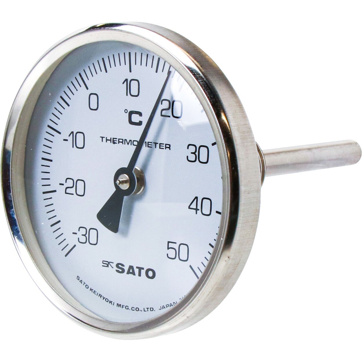 佐藤計量器 バイメタル式アスファルト用温度計黒板 2150-10 - 計測工具