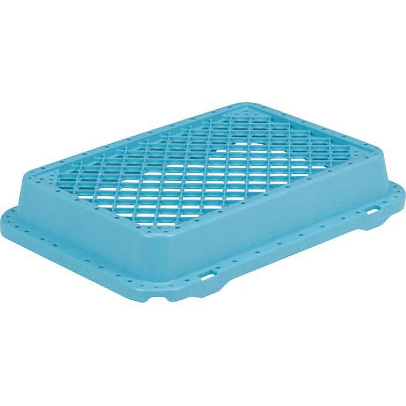 70200100BL502 ボックス型メッシュコンテナフタ サンコー(三甲) 嵌合