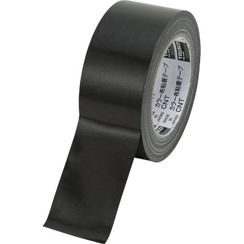 CNT-5025-BK カラー布粘着テープ(厚み0.22mm) 1巻(30巻) TRUSCO 【通販サイトMonotaRO】