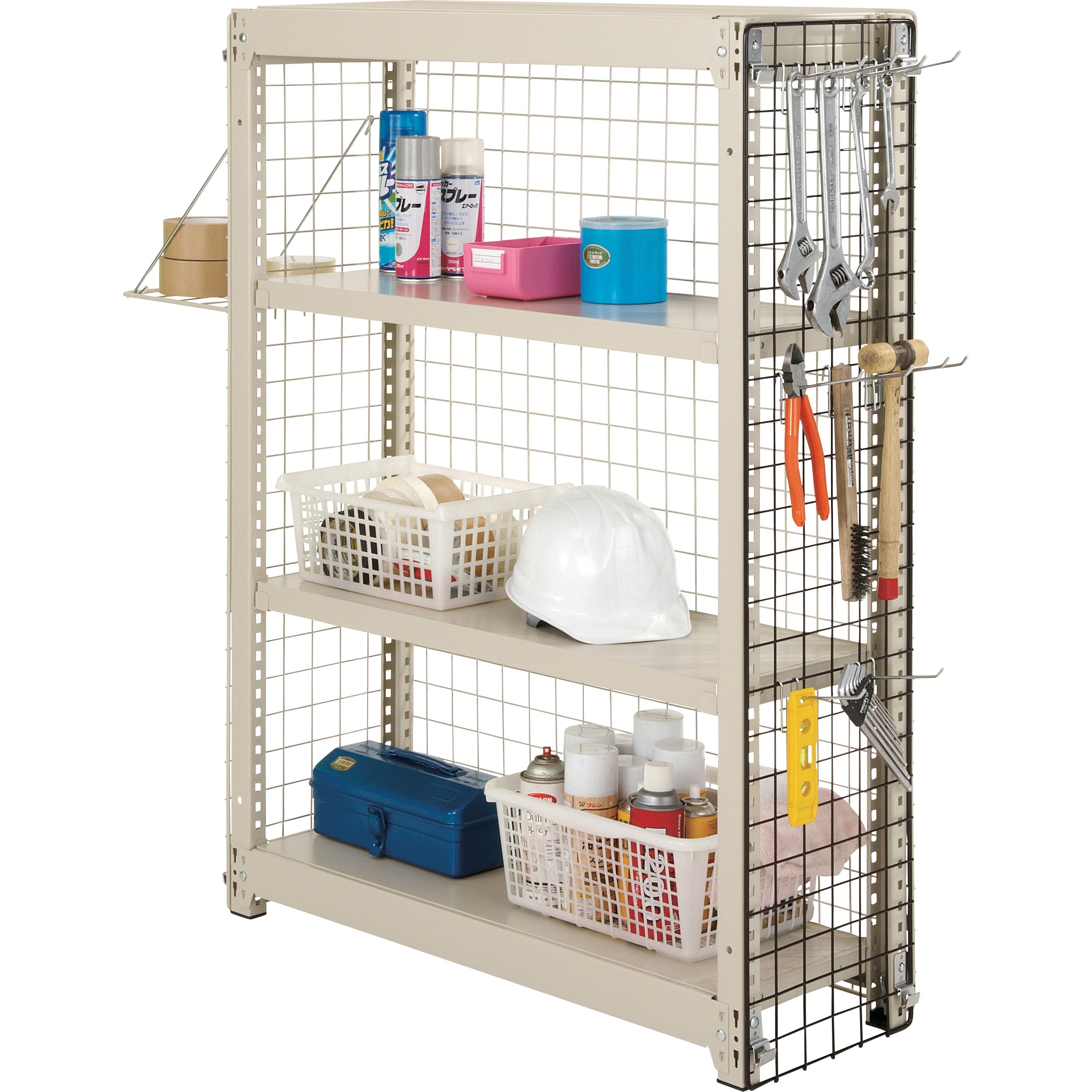 TN-3009 BK 棚用ディスプレイネット(取付金具付) TRUSCO ブラック色 高