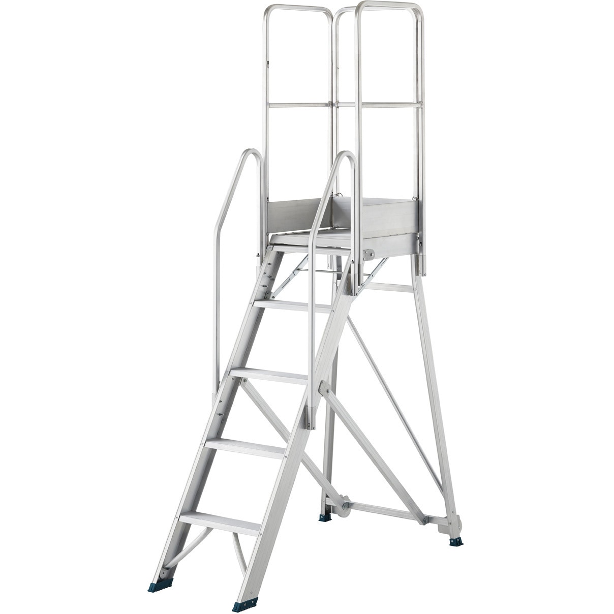【中古】【店頭引取限定】TRUSCO  折りたたみ式作業台　TDAD-150 TDAD-150 折りたたみ式作業用踏み台 TRUSCO アルミ合金 5段 天板高さ