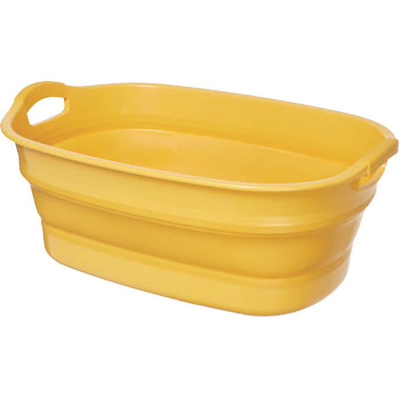 TORT-Y 折りたたみタライ 水抜栓付 TRUSCO 容量23L 【通販モノタロウ】