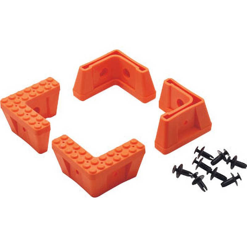 TASG-PS1 連結式グレーチング仕様アルミステップ滑り止めキャップ TRUSCO 1セット(4個) TASG-PS1