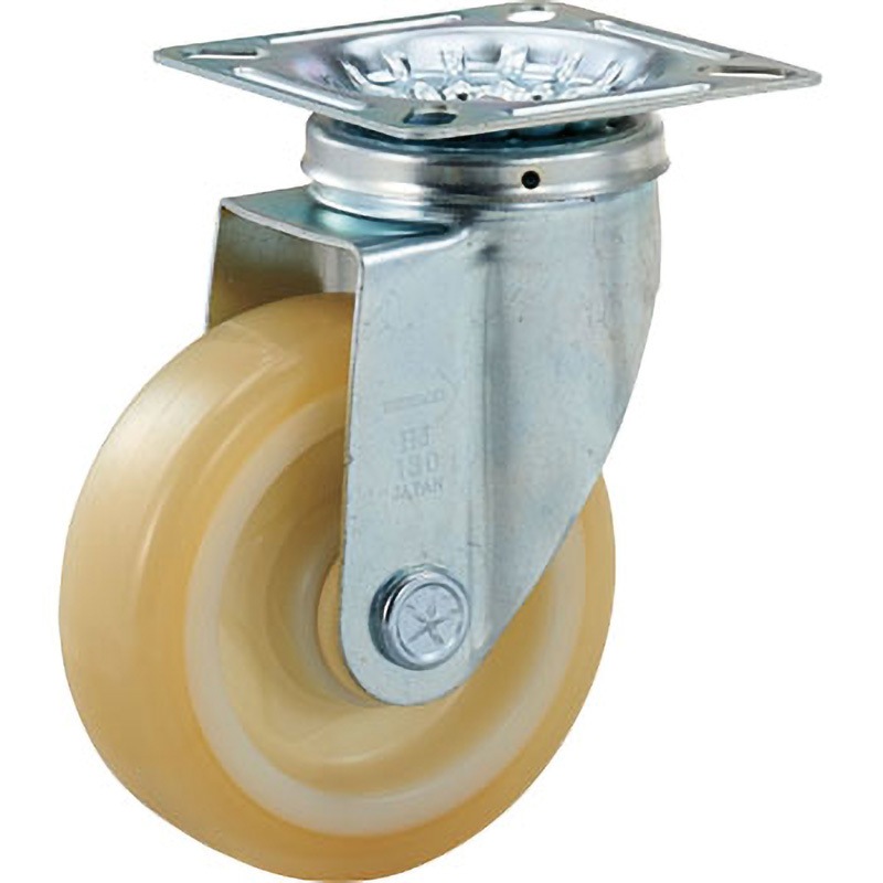 HTTUJ-130A プレート式キャスター ハイテンキャスター(ナイロンホイールウレタン車)自在 TRUSCO 許容荷重250daN 車輪径130mm取付高177mm