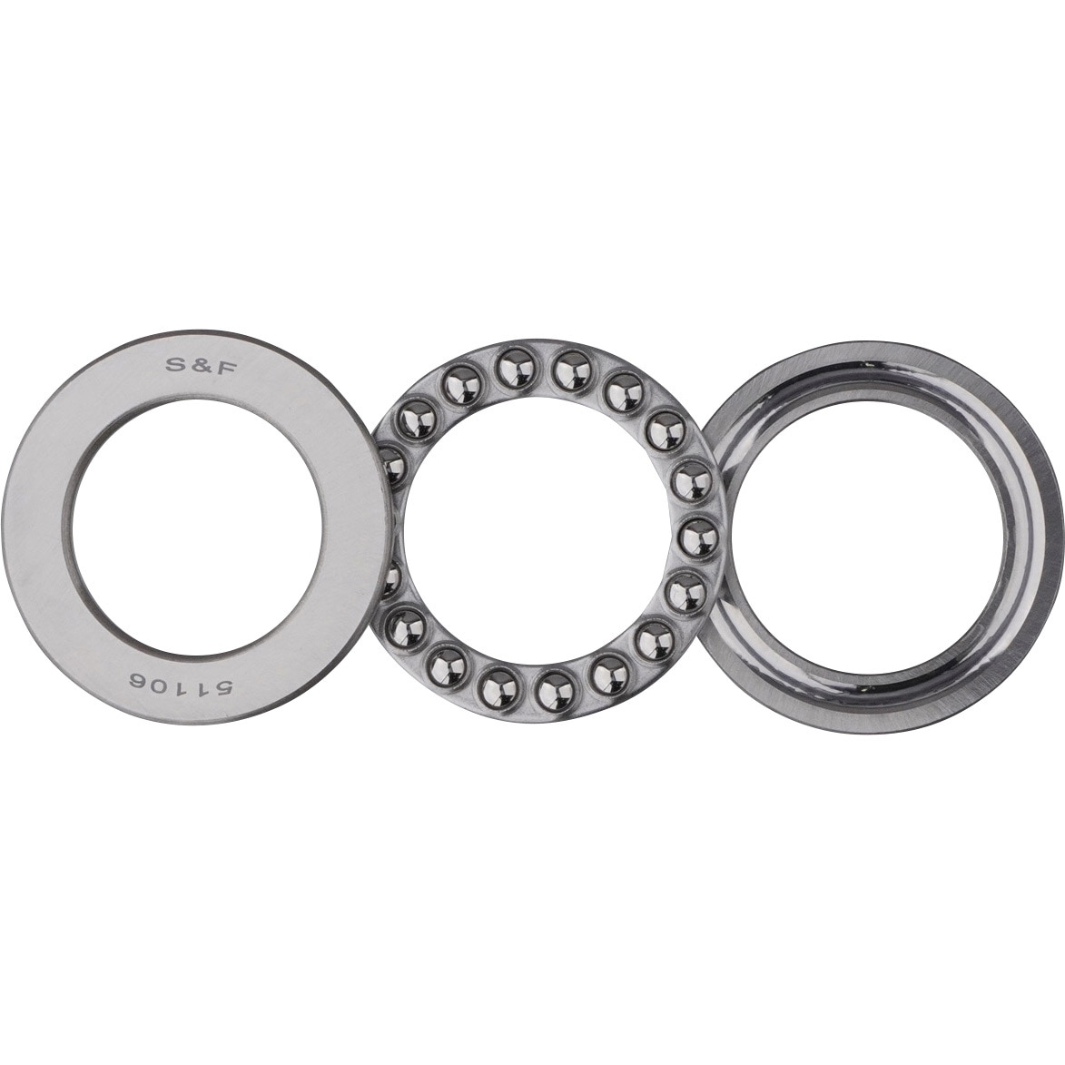 51106 単式スラスト玉軸受51100番台 モノタロウ 単列 内径30mm