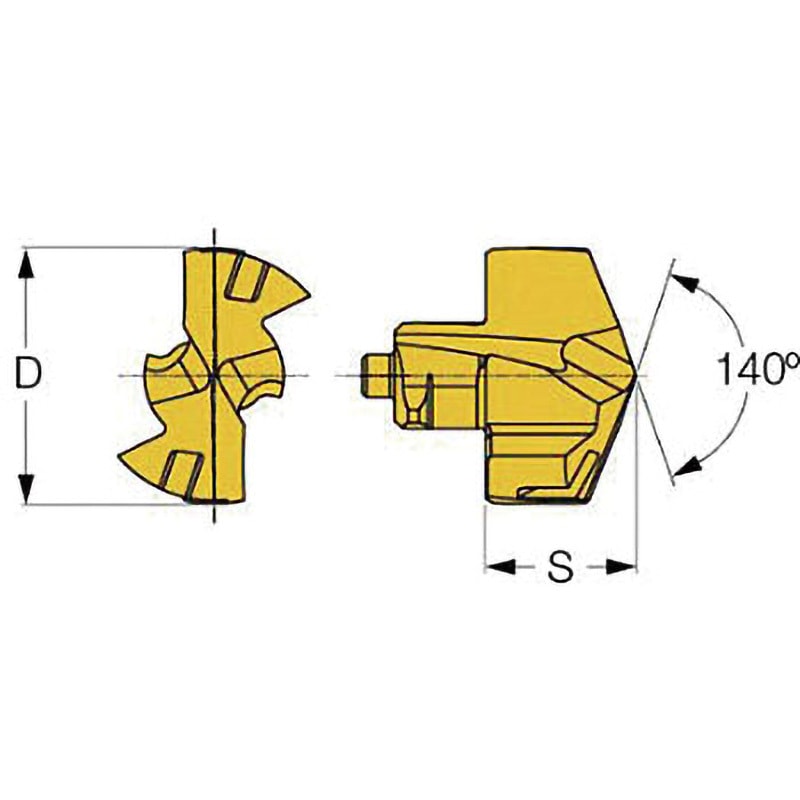 ICP115 IC908 カムドリルヘッド イスカル 1セット(2個) ICP115 IC908