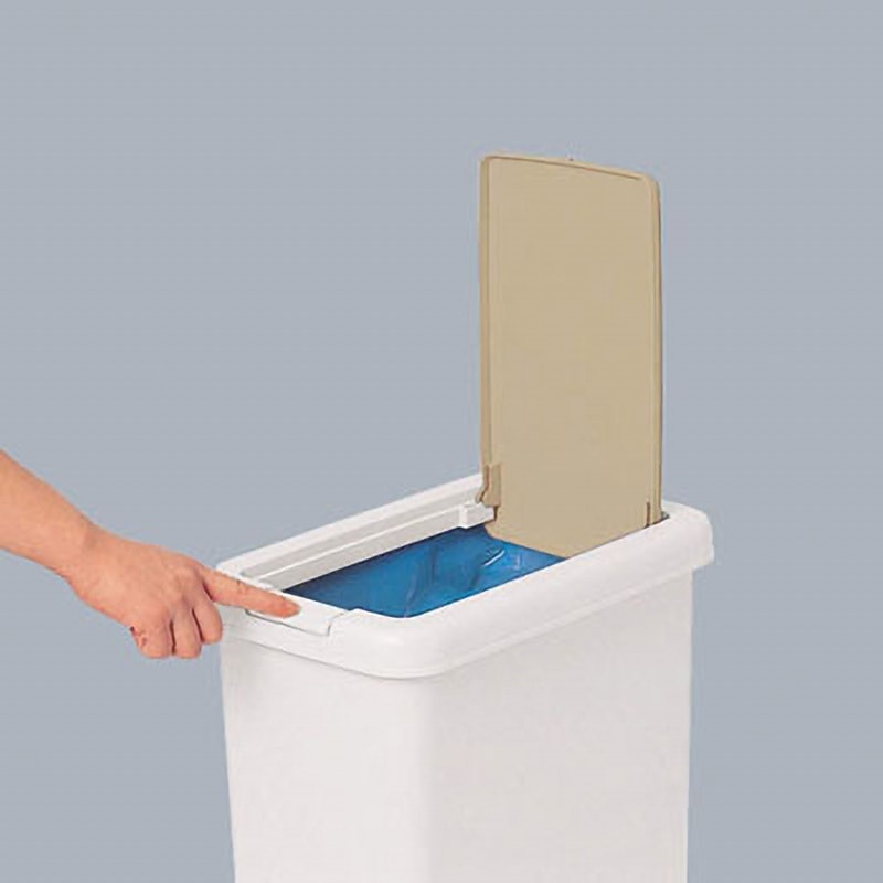 030269 ゴミ箱 スリムプッシュ サンコープラスチック ポリプロピレン