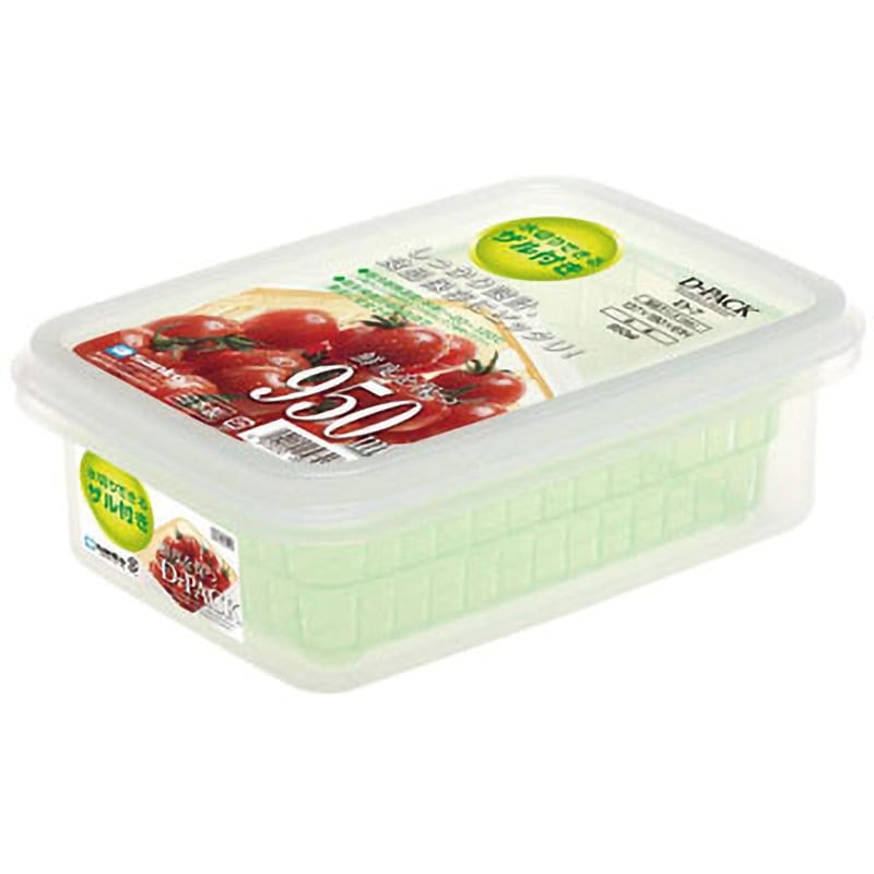 59024 ザル付きD-PACK サンコープラスチック 角形 容量950mL - 【通販