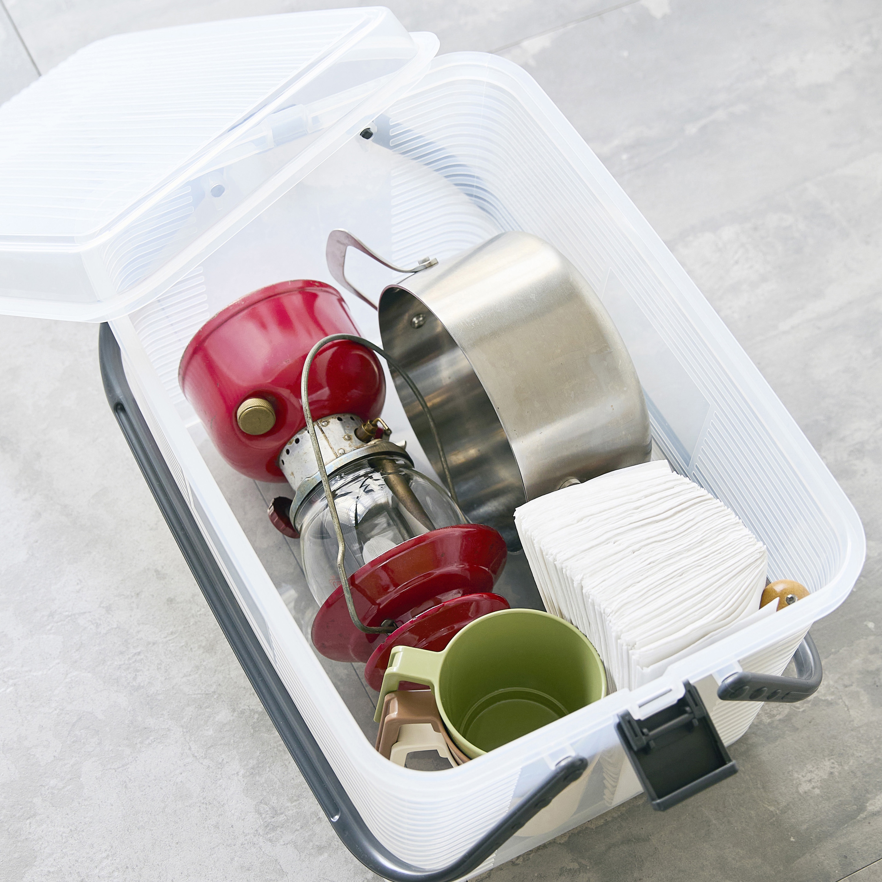 164070 コンテナーエース サンコープラスチック ブラック色 外寸(幅