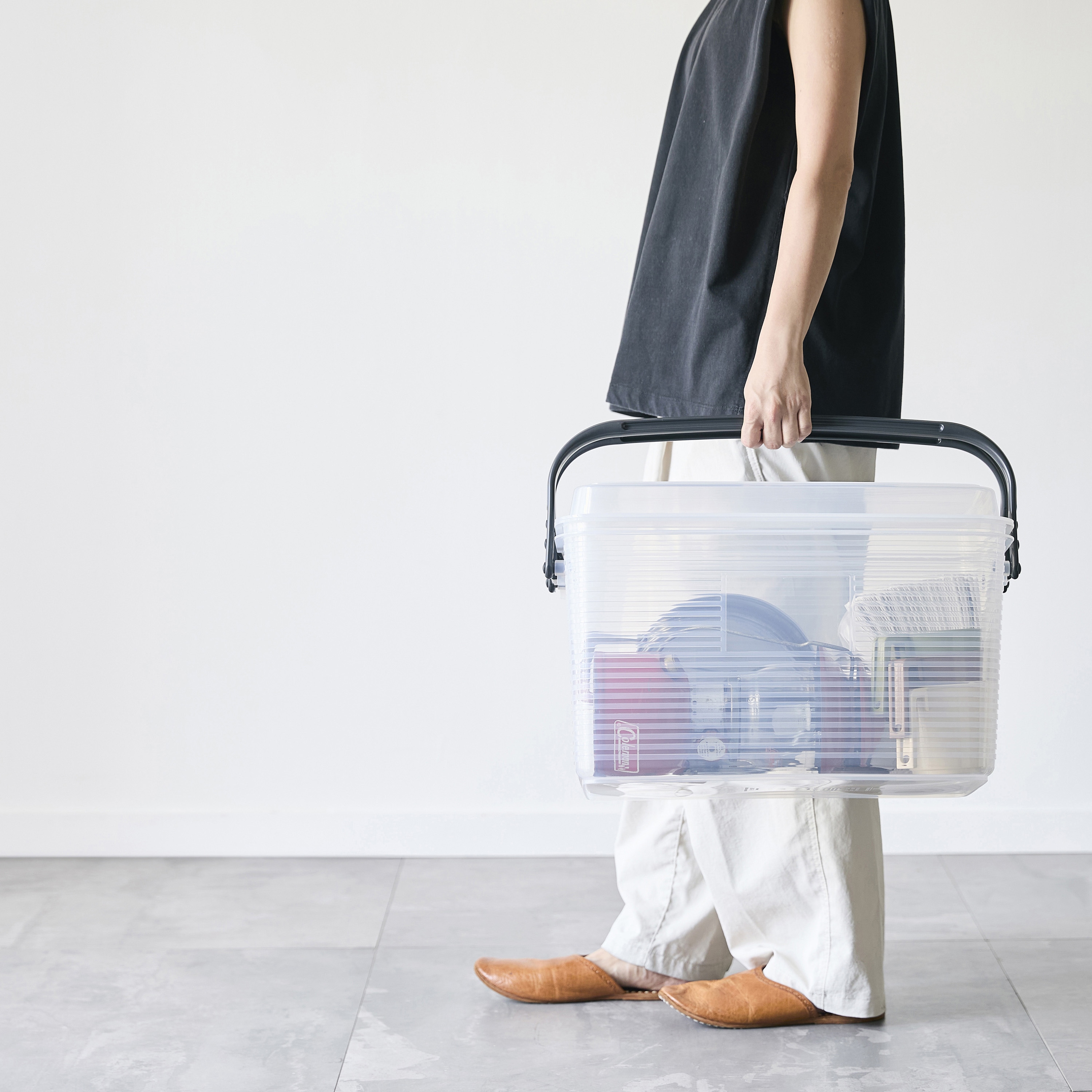 55DR様 175571 コンテナーエース サンコープラスチック ブラック色 外寸(幅