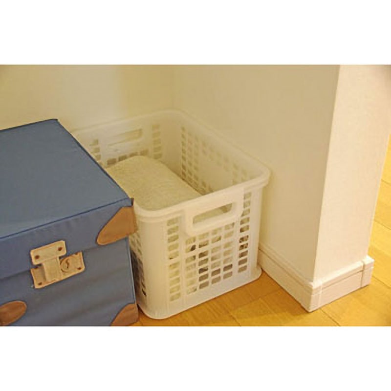 317933 BREIT コンテナ サンコープラスチック ホワイト色 外寸(幅×奥行