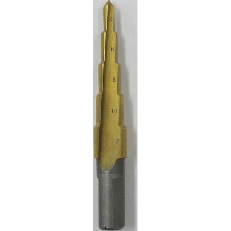 LB412AG ステージドリル(ストレートシャンクタイプ) LOBSTER(ロブスター/エビ印/ロブテックス) コバルトハイス製 チタンコーティング シャンク径10mm 1本 LB412AG