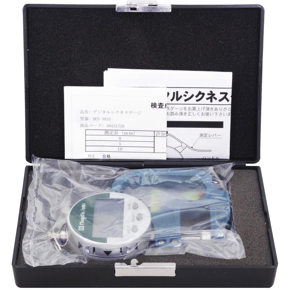 DES3010 デジタルシクネスゲージ SK(新潟精機) 最小表示0.01mm測定範囲