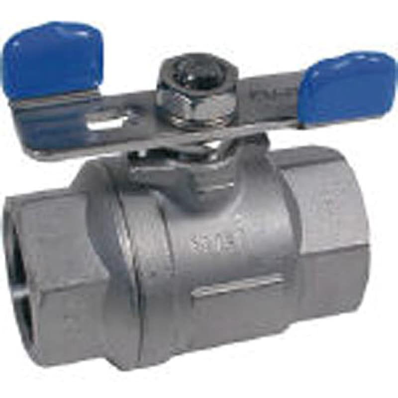 UBVNF-14C-BU-R フルボアタイプボール弁 ステンレス フジキン 蝶形 接続Rc ストレート 呼び径(B)3/8  UBVNF-14C-BU-R