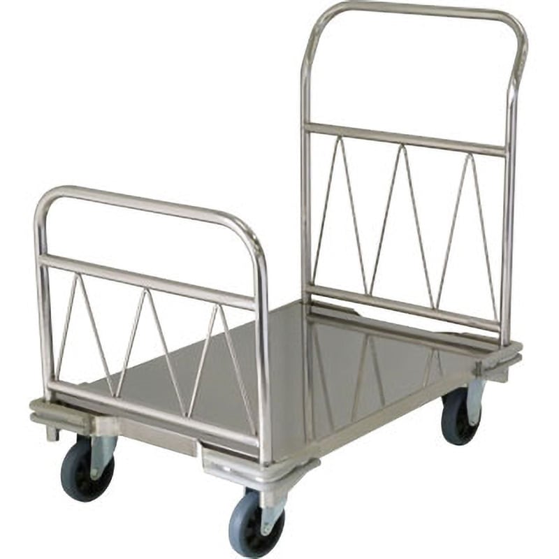 COCOカート SF-15-M ステンレスバゲッジカート 片側ハンドル 1台 スギモト産業