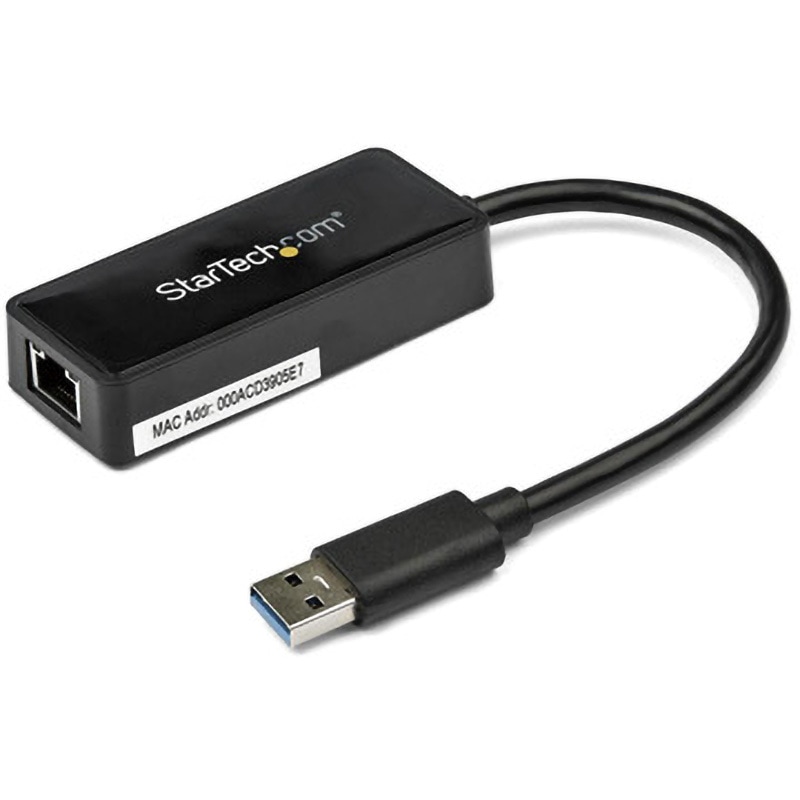 USB31000SPTB USB有線LANアダプター/USB-A接続/USB 3.0/10/100/1000Mbps/1x USB-A/各種OS/ブラック/ギガビットイーサネット/ノートパソコン用 RJ45 ネットワーク 変換 コンバーター 1個 StarTech.com 【通販モノタロウ】