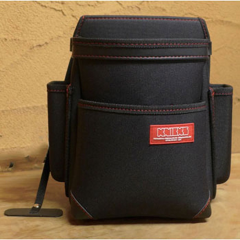 KC-211NS 腰袋2段超軽量600D生地ブラック KC-211NS 1個 ニックス(KNICKS) 【通販モノタロウ】