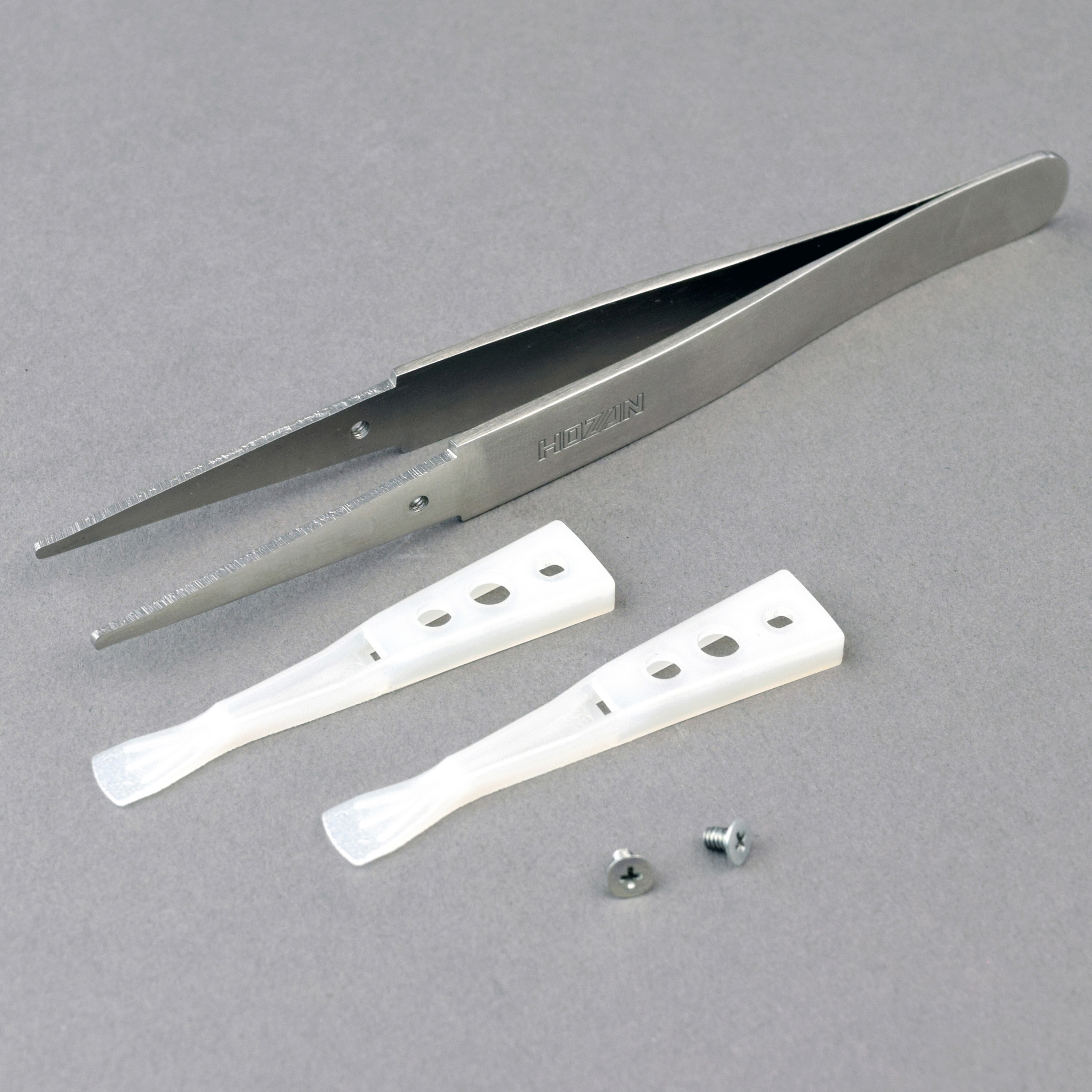 ぴのん P-645-N 非粘着チップピンセット【HOZAN】 ホーザン株式会社