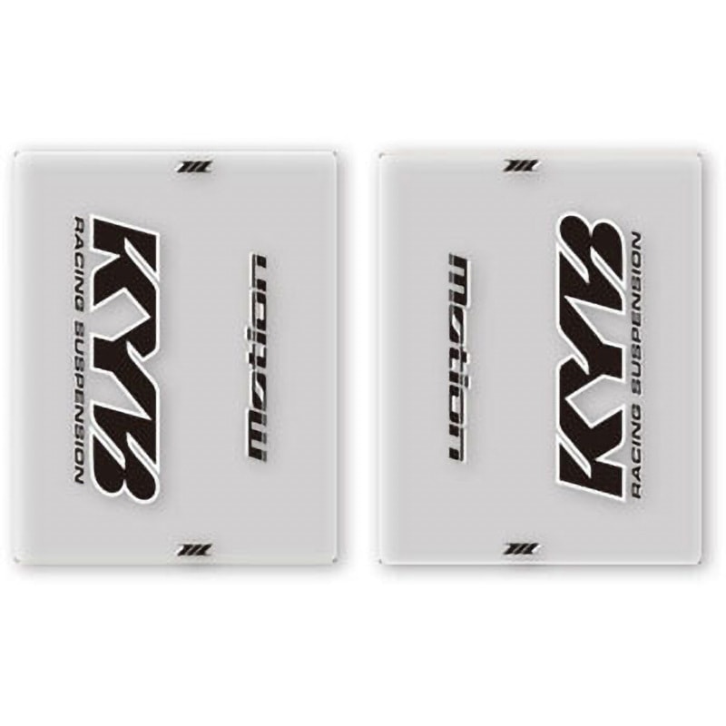 MO52-0118 フォークデカール CLEAR MOTION 文字内容KYB 1セット(2枚