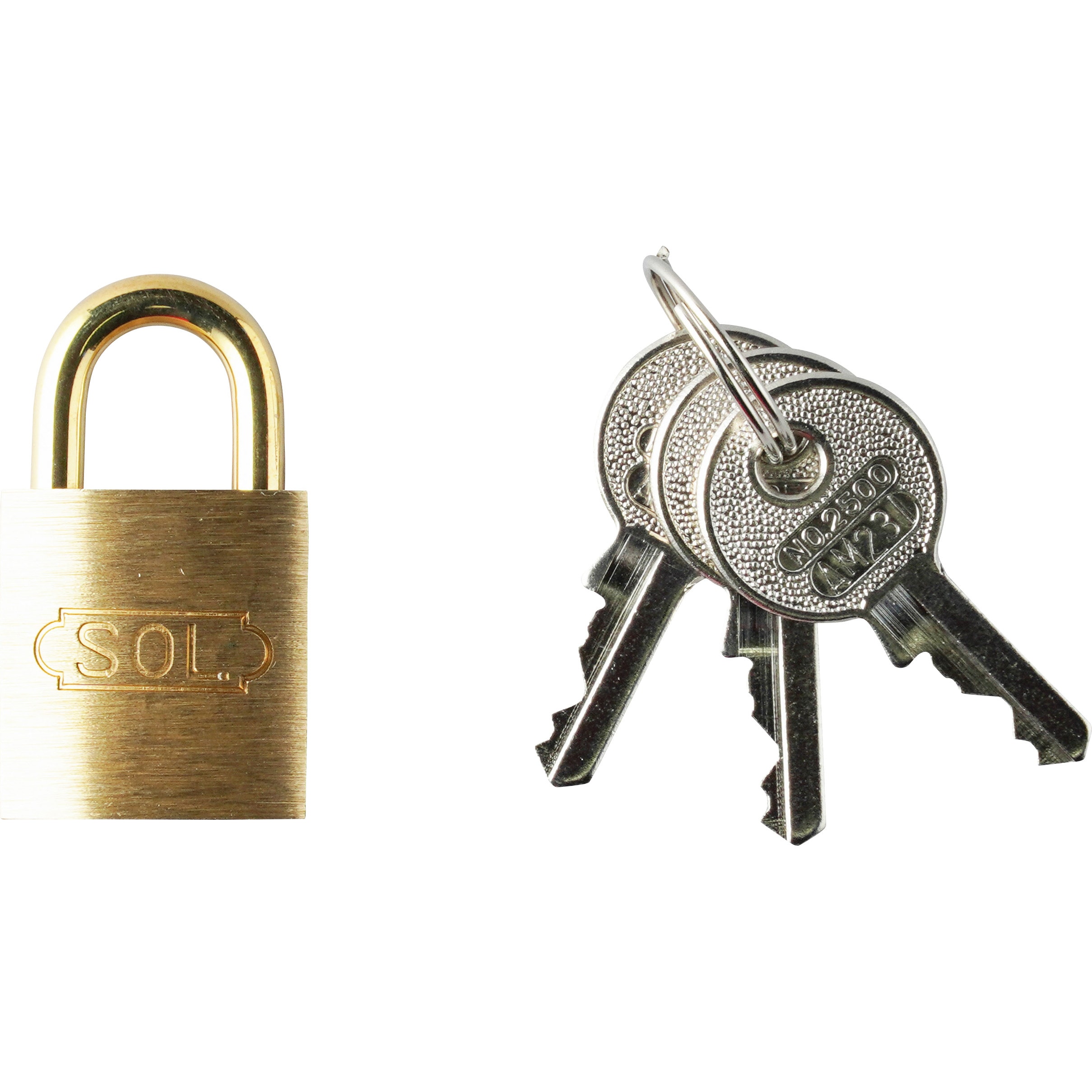 2500SD-20 SOL シリンダー南京錠 No.2500 (同一鍵) SOL HARD キー式