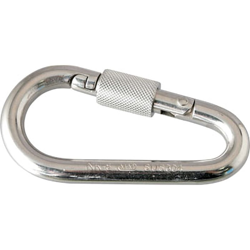 B1019 ナス型カラビナ ステンレス製・環付 1個 水本機械製作所 【通販