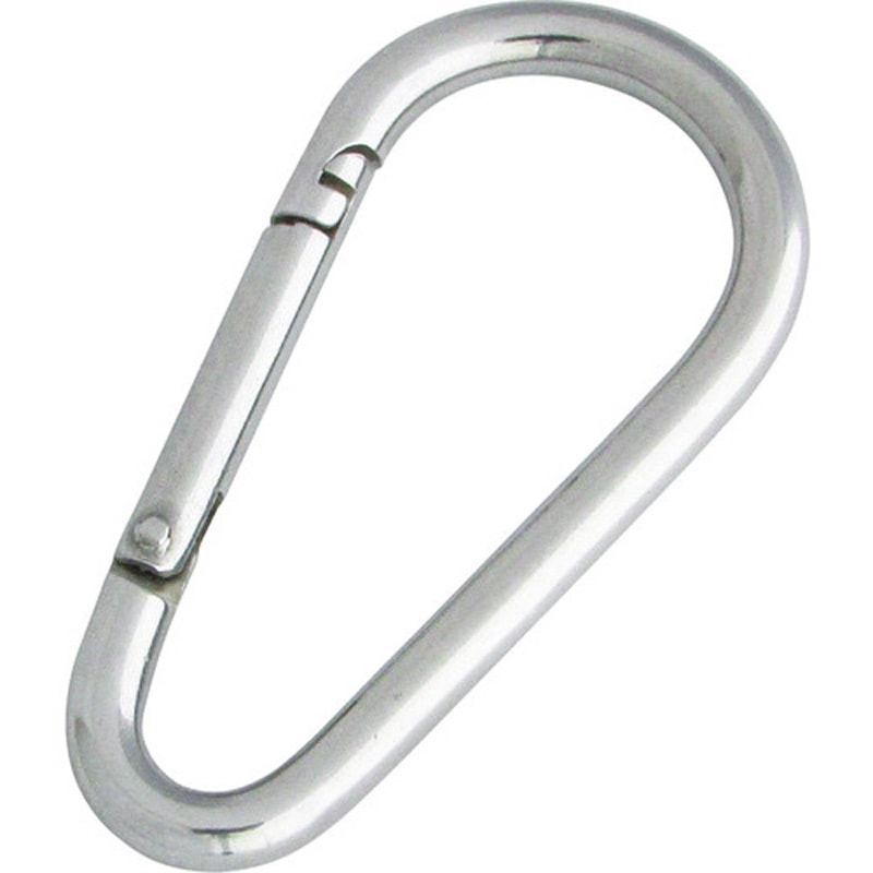 【値下げ】カラビナ 水本機械製作所 ステンレス(環付き) 100個 ステンレス プチカラビナ(リング付) 水本機械製作所 O型 【通販