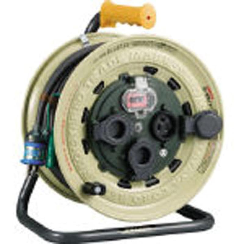 BX501K サンタイガーレインボーリール (防雨型・ブレーカー付) ハタヤリミテッド 屋外用 漏電過負荷短絡保護兼用型 3口 電線長さ50m  BX501K